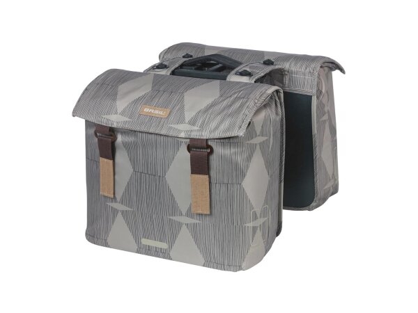 BASIL Doppeltasche "Elegance MIK 2.0" Vo chateau taupe