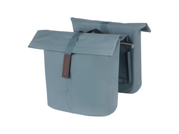 BASIL Doppeltasche "City Double Pannier  graphite blue