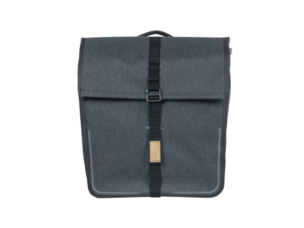 BASIL Doppeltasche "Urban Dry MIK 2.0" V charcoal melee