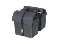 BASIL Doppeltasche "Urban Dry MIK 2.0" V charcoal melee