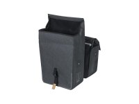 BASIL Doppeltasche "Urban Dry MIK 2.0" V charcoal melee