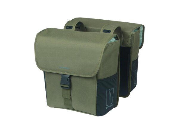 BASIL Doppeltasche "Go - Double Universa dark green