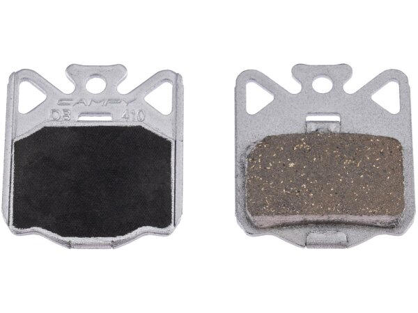 CAMPAGNOLO Scheibenbremsbelag Angeschräg "DB-410", organisch, Trägerplatte Aluminium