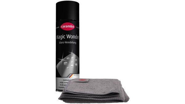 CARAMBA Lackreiniger "Magic Wonder Glanz 400 ml Spraydose, inkl. Aktionszugabe: 1 x Caramba Mikrofasertuch