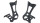 CONTEC Pedalhaken "Sport" SB-verpackt, K schwarz
