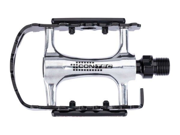 CONTEC Pedal "Spinner" SB-verpackt, 9/16 silber / schwarz