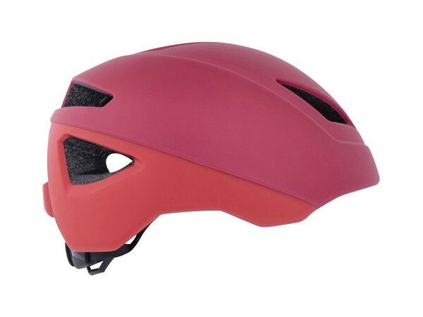 CONTEC Helm "Tuva" Leichte EPS Innenscha matt wine red / strawberry, Gr. L (57-61 cm)