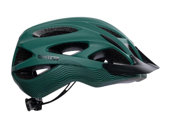 CONTEC Helm "Laska" SB-verpackt, sportli deep forest / black velvet gloss, Gr. S/M (54-58 cm)