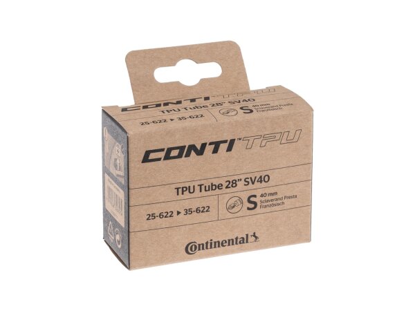 CONTINENTAL Schlauch "TPU" Sclaverandven 28", 25/32-622, 40 mm, 35 g