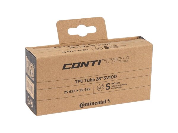 CONTINENTAL Schlauch "TPU" Sclaverandven 28", 25/32-622, 100 mm, 35 g