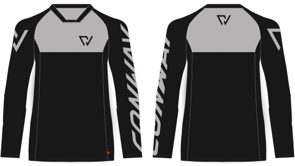 CONWAY Langarmtrikot "Freeride Jersey LS black / grey, Gr. S