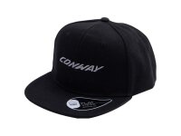 CONWAY Flat Cap "Logo" 100 % Polyester black,...