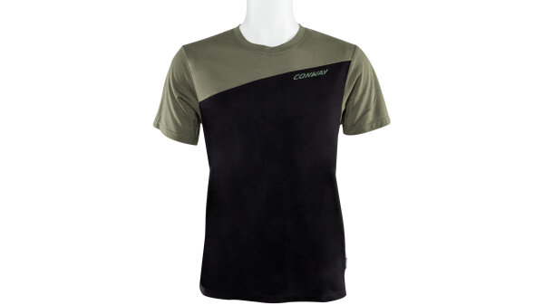 CONWAY Kurzarmtrikot "ACTIVE Tee SS" 85% moss / black, Gr. XS