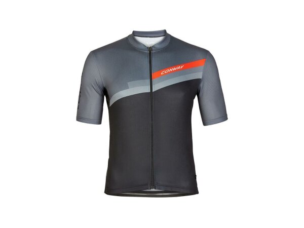 CONWAY Kurzarmtrikot "ACTIVE Jersey Full grey / black, Gr. XS