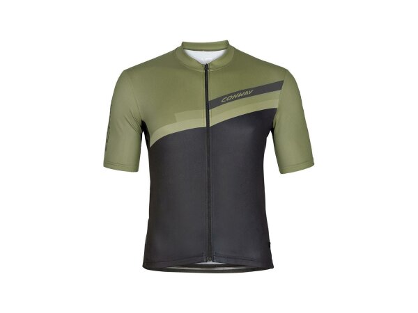 CONWAY Kurzarmtrikot "ACTIVE Jersey Full moss / black, Gr. S
