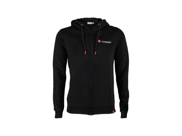 CONWAY Kapuzensweatjacke "Logoline" 70 % Gr. 3XL