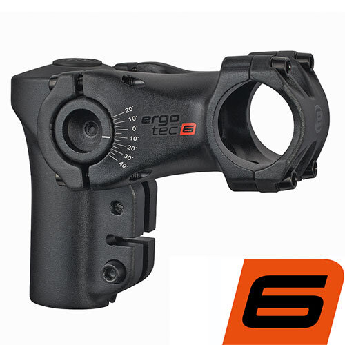 Ergotec Vorbau SWELL RE 70 AHEAD 35.0 - 100mm, winkelverstellbar -20°- +40°, Safety Level 6, schwarz matt