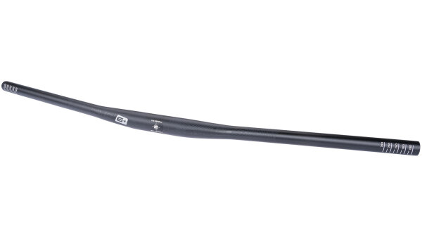 ERGOTEC Lenker "Flat Bar" Griffweite 800 schwarz sandgestrahlt, Wandstärke 1,85-2,8-1,85 mm