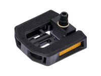 Ergotec Pedal EP-F - Plattformpedal 102x100, Gleitlager, Sandpapier/Kunststoff, klappbar, schwarz