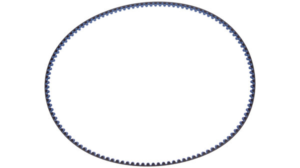 Gates CDX Riemen, 122 Zähne, 1342 mm, schwarz-blau, Gates, 925500842-AM
