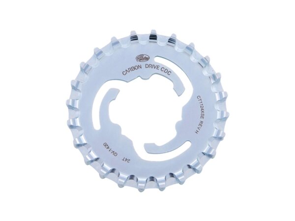 GATES Riemenscheibe Hinten 24 Zähne, für Alfine / Nexus / Sturmey Archer, Riemenlinie 43,7 mm, Mod. 25