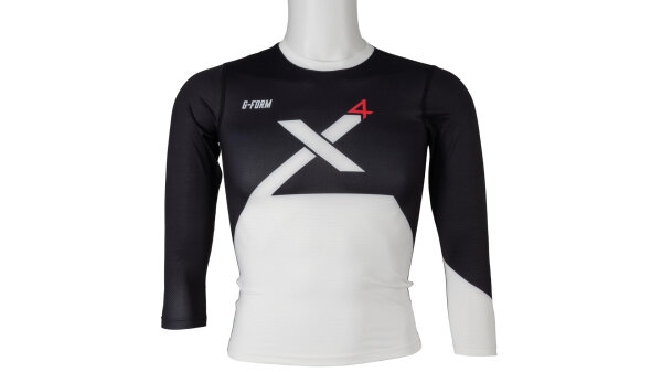 G-FORM Langarmshirt "Youth Pro-X4" SB-ve black/white Gr. L/XL (Brustumfang 76-81,5 cm)