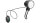 Busch&Müller LED-Scheinwerfer "Lumotec I schwarz, für Bosch System 3 (sind bereits mit einem Kabel, passend für das Bosch ebike-System 3, ausgestattet), Mod. 25