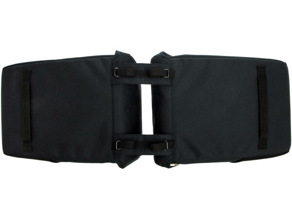 NEW LOOXS Doppeltasche "Sports Double" V schwarz, Riemenbefestigung