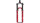 ROCKSHOX Federgabel "Pike Ultimate Fligh rot, 140 mm, 44 mm Offset