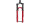 ROCKSHOX Federgabel "Pike Ultimate RC2"  rot, 130 mm, 37 mm Offset