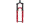 ROCKSHOX Federgabel "Pike Ultimate RC2"  rot, 140 mm, 37 mm Offset