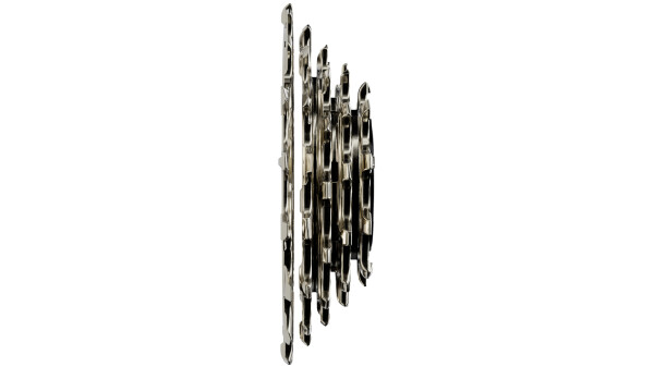 SRAM Kassettenzahnkranz "XS-1270" 12-fac 10-12-14-16-18-21-24-28-32-38-44-52 Zähne, silber / schwarz