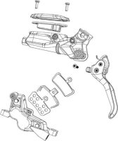 SRAM Hebel für Maven Ultimate / Silver, Innenteile