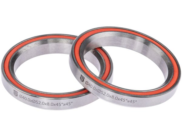 UNION Kugellager SB-verpackt, Steuerkopf Verpackung mit je 10 Stück CB-790, (Innen-Ø x Außen-Ø x Höhe) 40,0 x 52,0 x 8 45°/45°