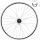 Vorderrad 26", silber Disc + V-Brake, inkl. Felgenband