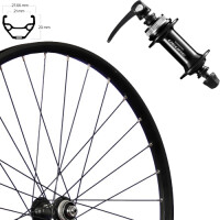 Vorderrad 28", Disc Centerlock, kpl. schwarz, SE...