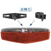 Akku-Rücklicht HELIOS USB M-WAVE, schwarz, universell einsetzbar