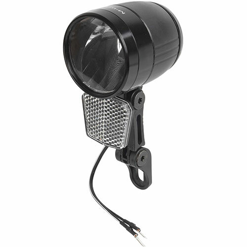 E-Bike-Scheinwerfer APOLLON E 100, E-25 M-Wave, schwarz, 100 lx