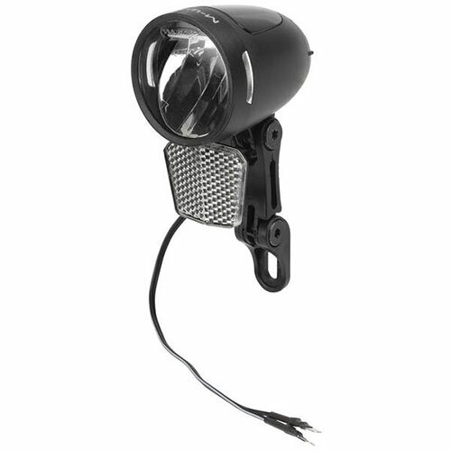E-Bike-Scheinwerfer APOLLON E 80, E-25 M-Wave, schwarz, 80 lx