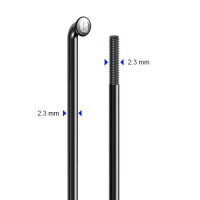 Speiche STD13, 284mm, Ø=2,3mm, 95°, schwarz...