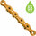 Kette X11SL Ti-N 11-fach, 118 Glieder, gewachst KMC, Missing Link, 1/2"x11/128", gold