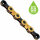 Kette X12 12-fach, 126 Glieder, gewachst KMC, Missing Link, 1/2"x11/128", gold/schwarz