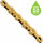 Kette X12 Ti-N 12-fach, 126 Glieder, gewachst KMC, Missing Link, 1/2"x11/128", gold