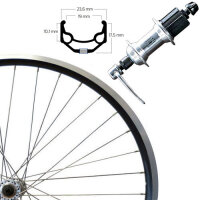 Hinterrad 26", CS-9-SS, schwarz, SE ZAC 19,...