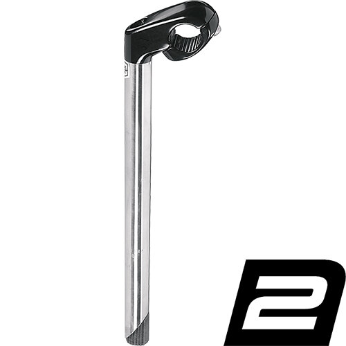 Klemmvorbau CAT 2 TUBE Ø = 25,4/22,2mm ergotec, Edelstahl/Alu, L=300/40mm, schwarz