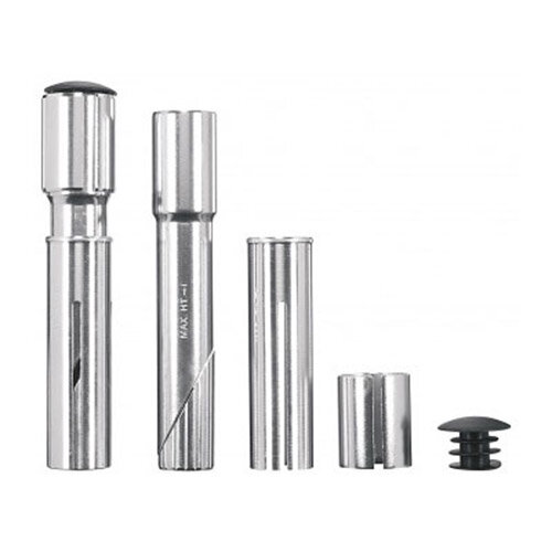 Vorbauerhöhung QUILL 1"-1 1/8" ergotec, Aluminium, H=25-50mm, silber