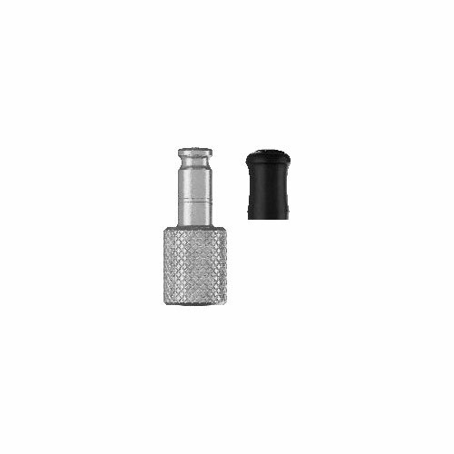 CLIK VALVE AV - SCV Ventil - Umbausatz, silber Schwalbe, 1 AV-SCV Adapter, 1 Staubkappe