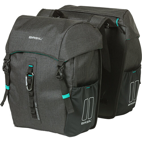 Doppeltasche MOVE MIK 2.0 30 Liter Basil, schwarz, inkl. MIK 2.0-Adapterplatte