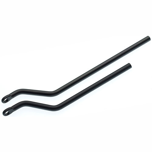 Befestigungsstrebe HR-Träger Racktime, L=220mm, Versatz 35mm, schwarz