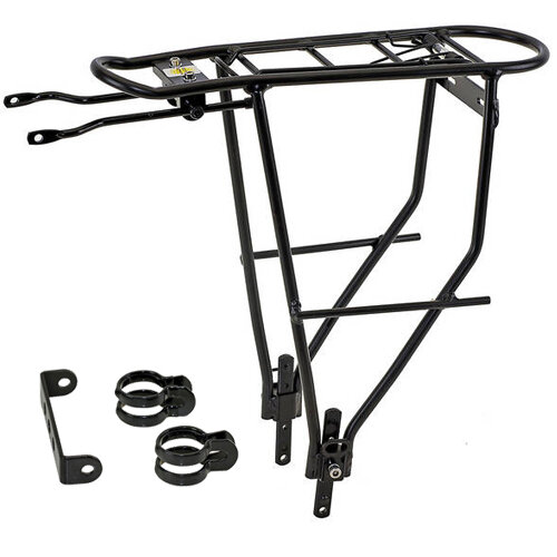 Gepäckträger THINY M-Wave, schwarz, Aluminium, 24-29", schmal 